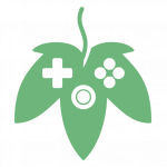 Logo Gomeisa – Médiation & Jeux Vidéo : une manette en forme de feuille
